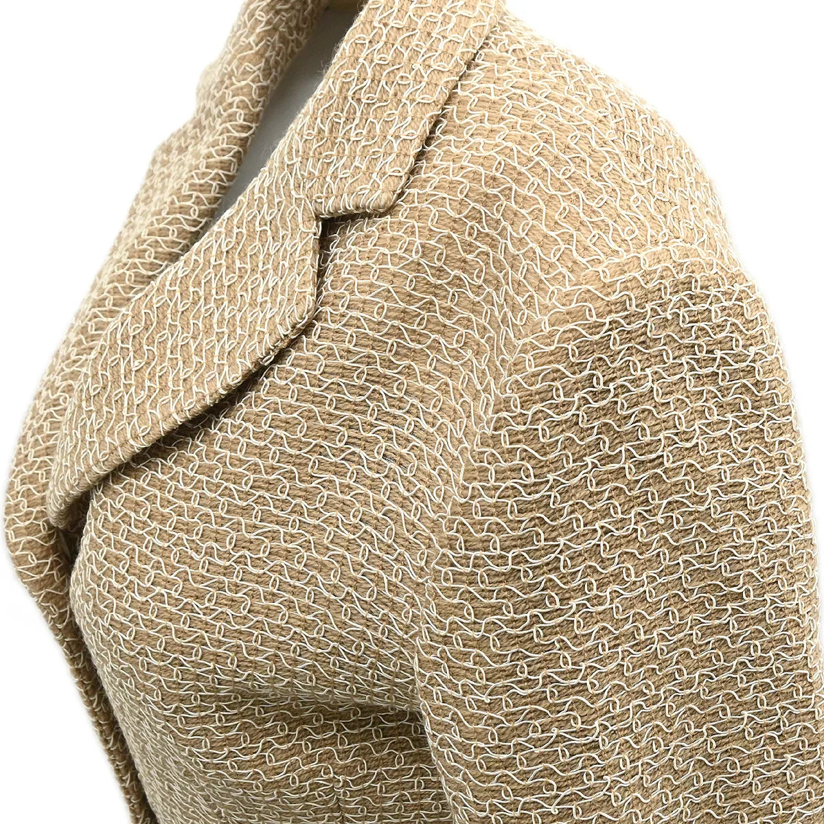 Chanel 1998 Single Breasted Jacket Beige #38