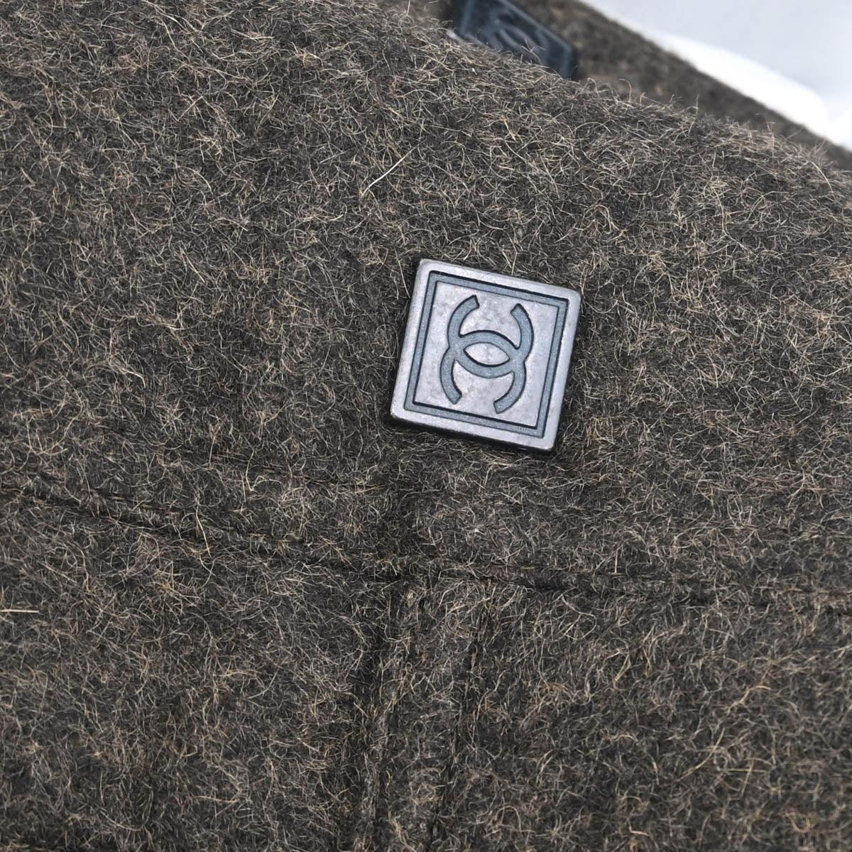 Chanel 2005 Sport Line Double Breasted Jacket Khaki #36