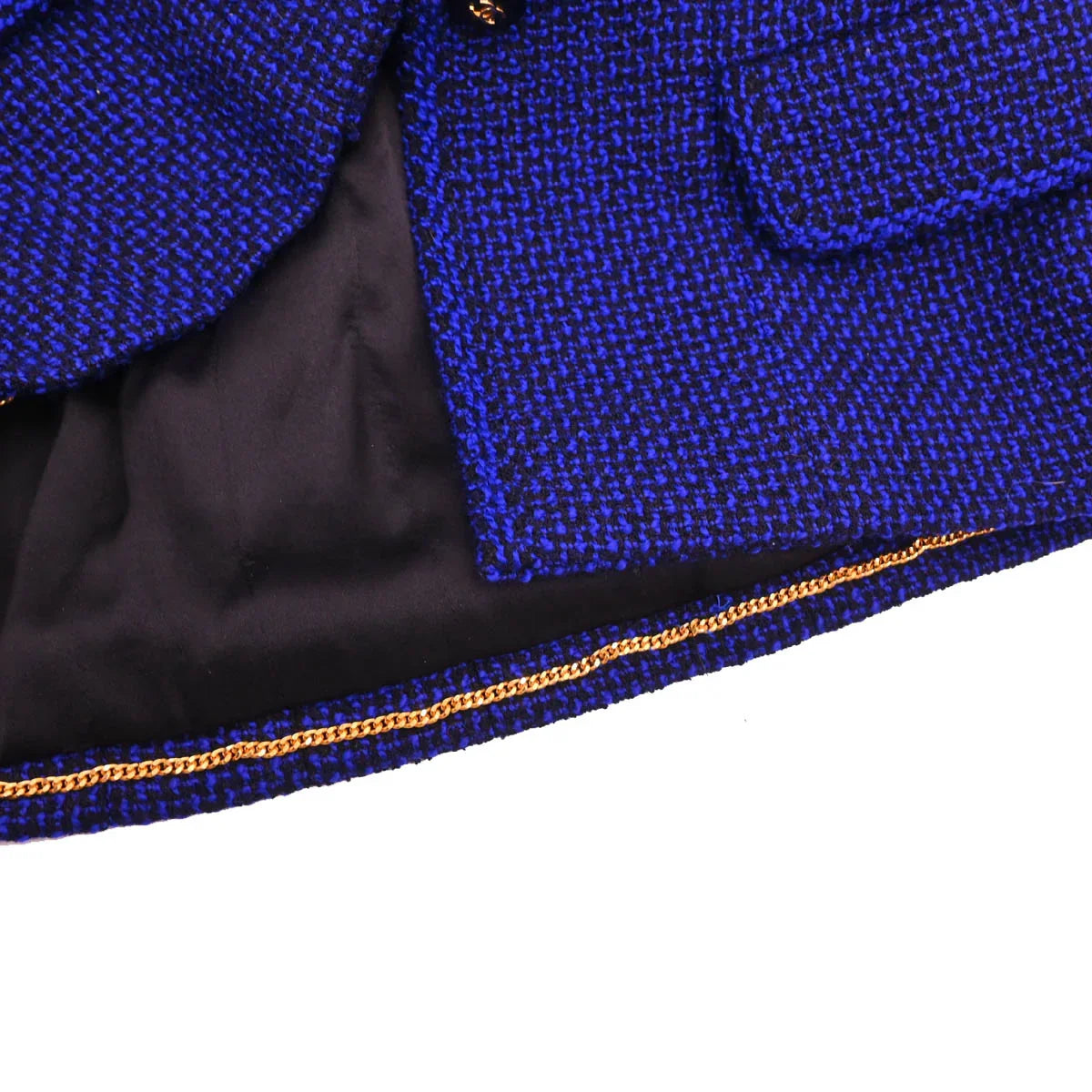 Chanel 1995 Skirt Suit Jacket Navy #40