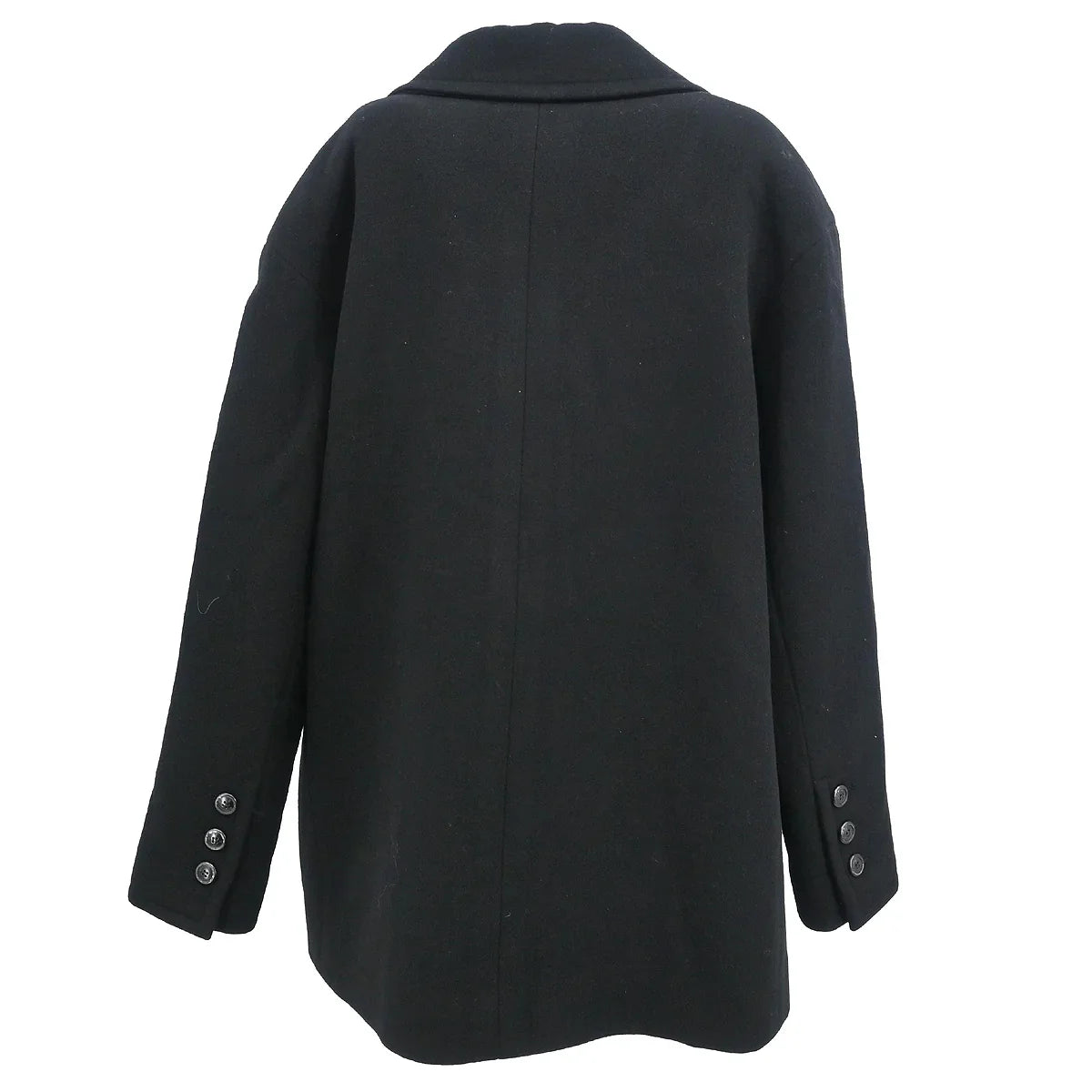 Chanel 1998 Double Breasted Jacket Coat Black #38