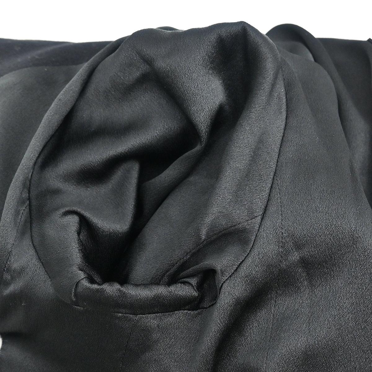 Chanel 1998 Double Breasted Jacket Coat Black #38