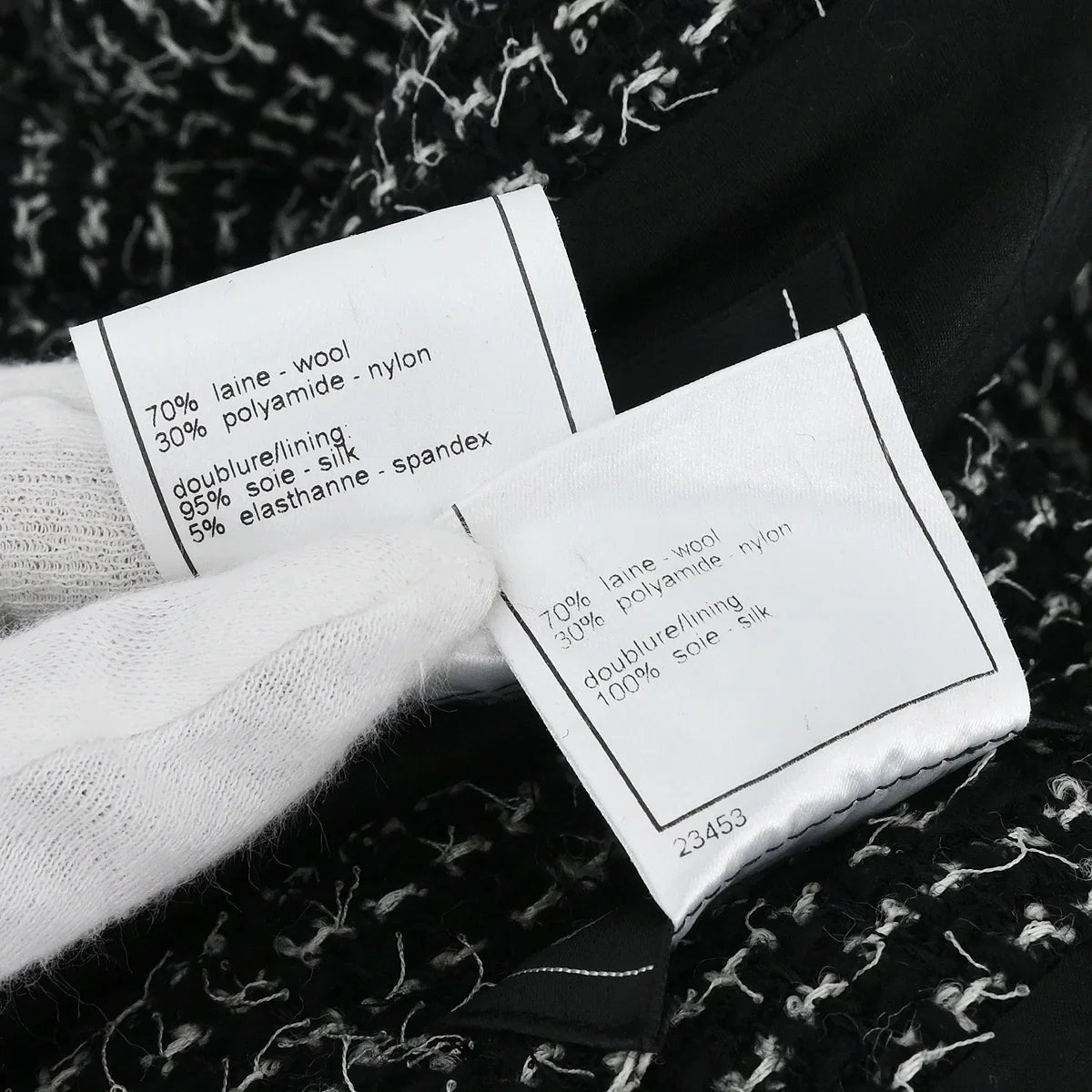Chanel 2003 Setup Suit Jacket Skirt Black #38