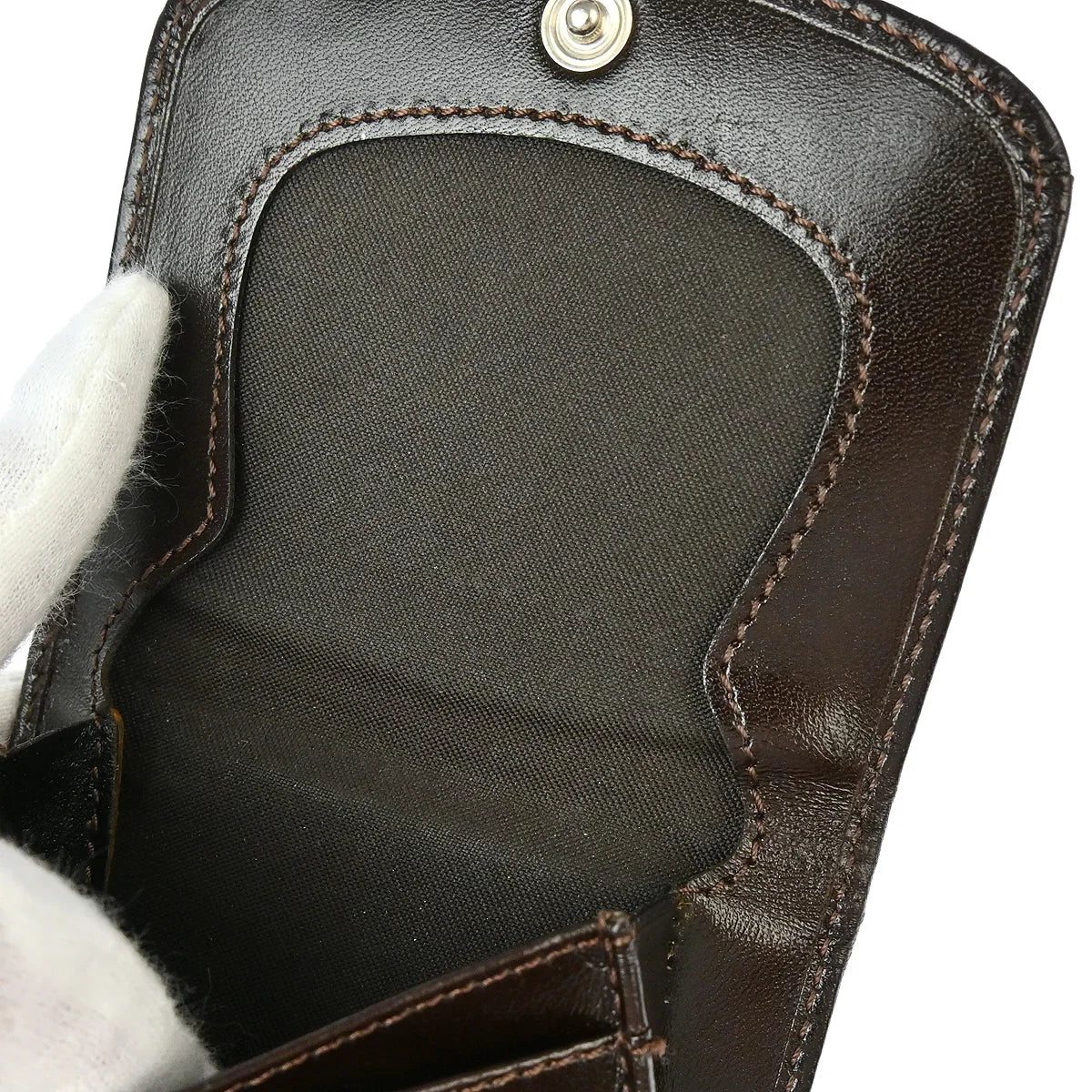 Fendi 2000 Brown Zucca Coin Case Wallet