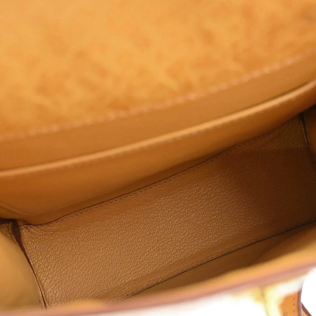 Hermes * 2000 Saffron Ostrich Kelly A Dos PM Backpack