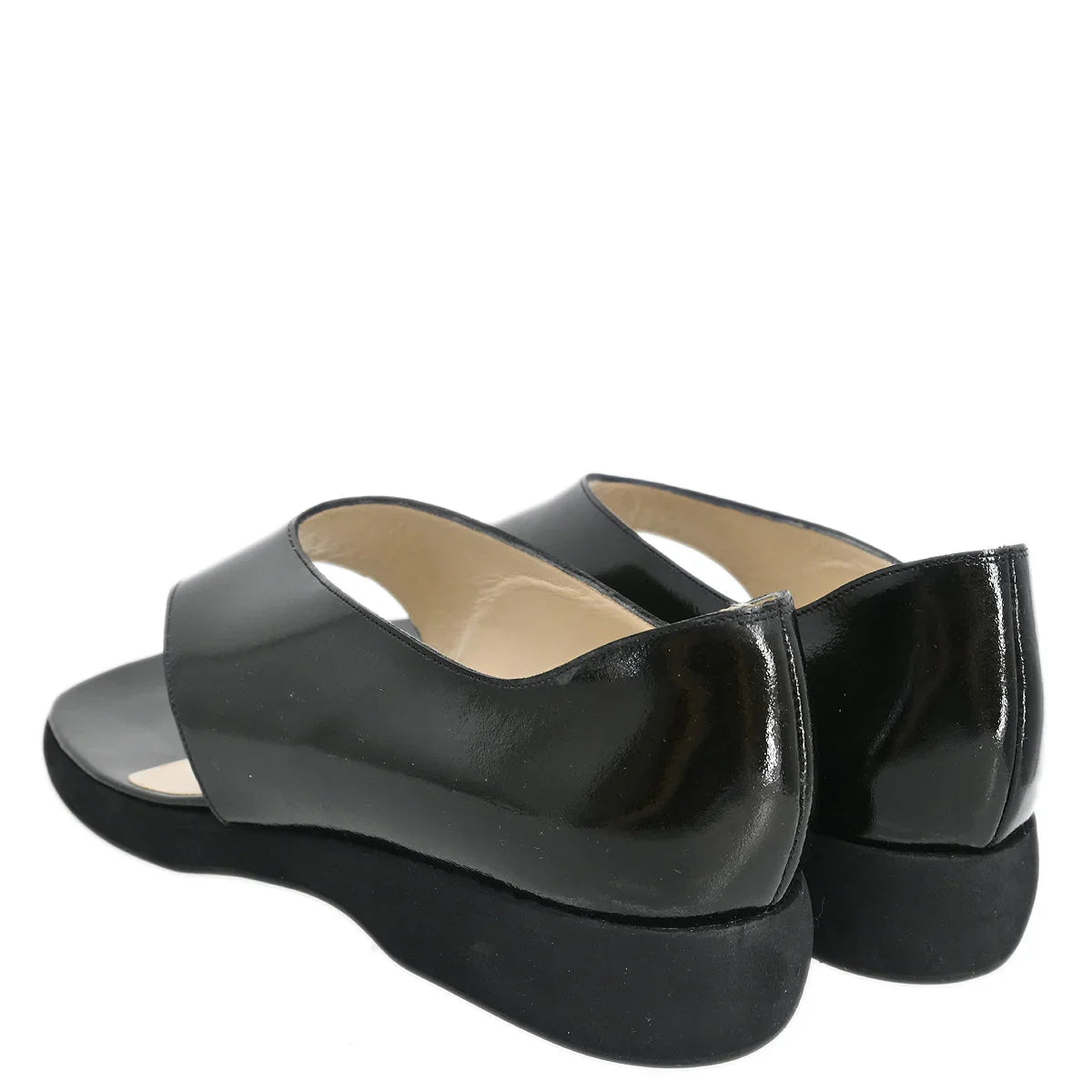 Chanel * Patent Leather Sandals Shoes #36