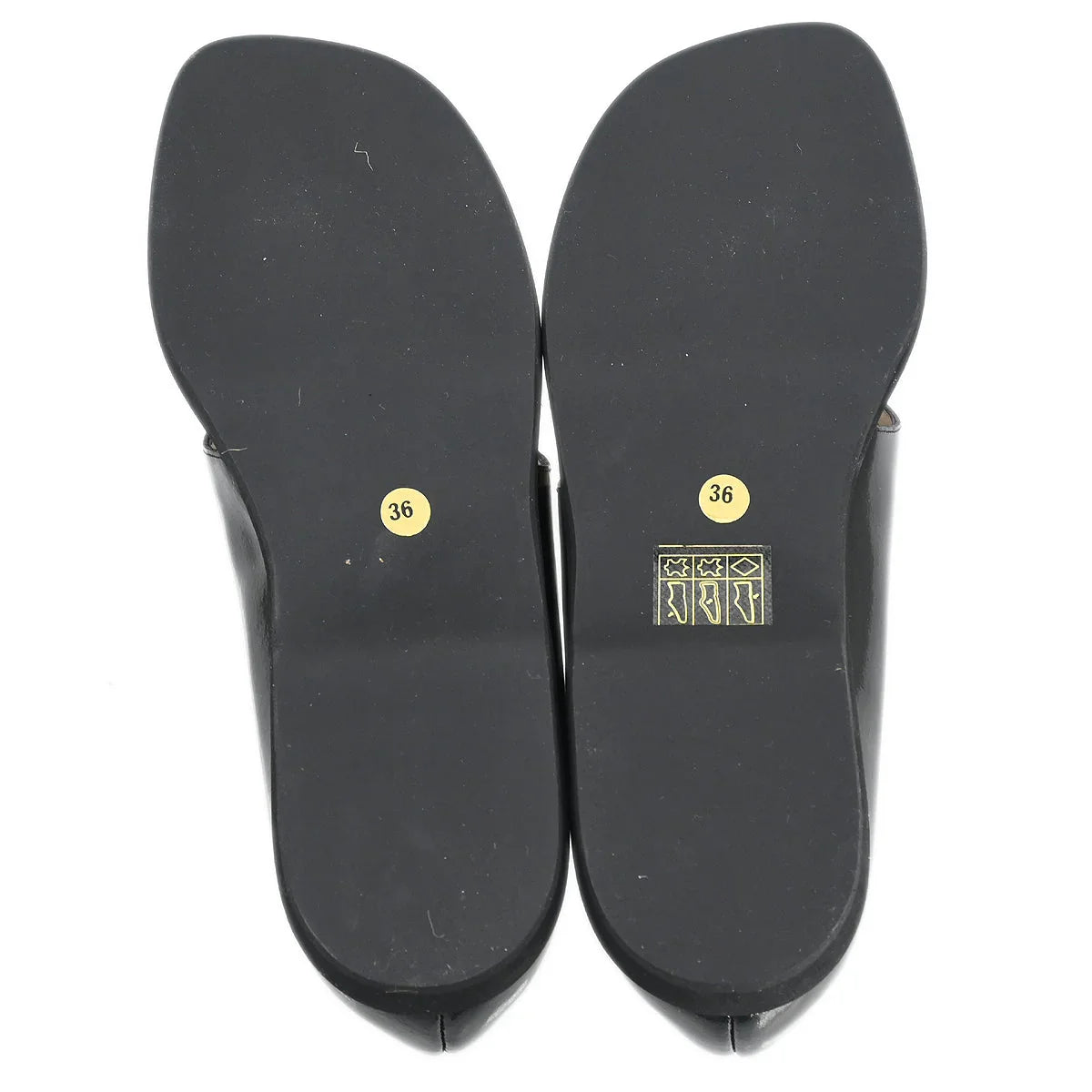 Chanel * Patent Leather Sandals Shoes #36
