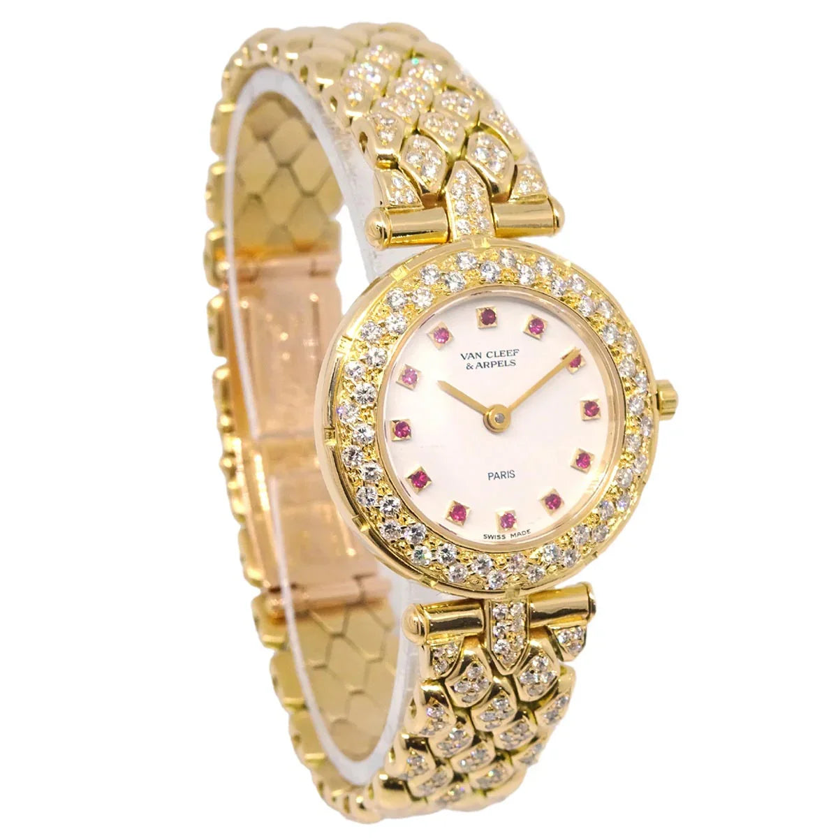 Van Cleef & Arpels Sport 2 Quartz Watch 18KYG Diamond Ruby