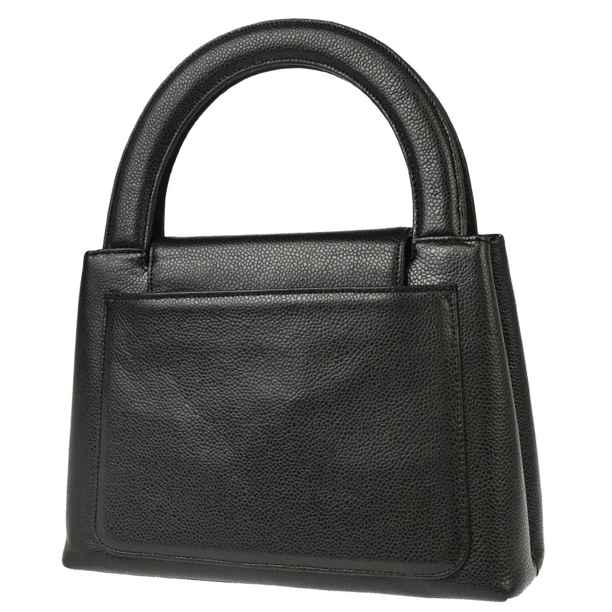 Chanel 1997-1999 Black Caviar Handbag
