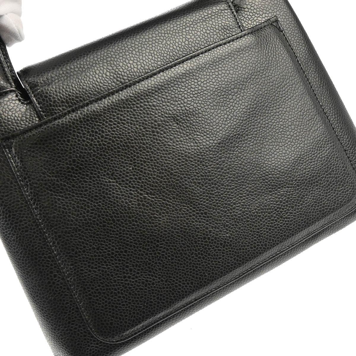 Chanel 1997-1999 Black Caviar Handbag