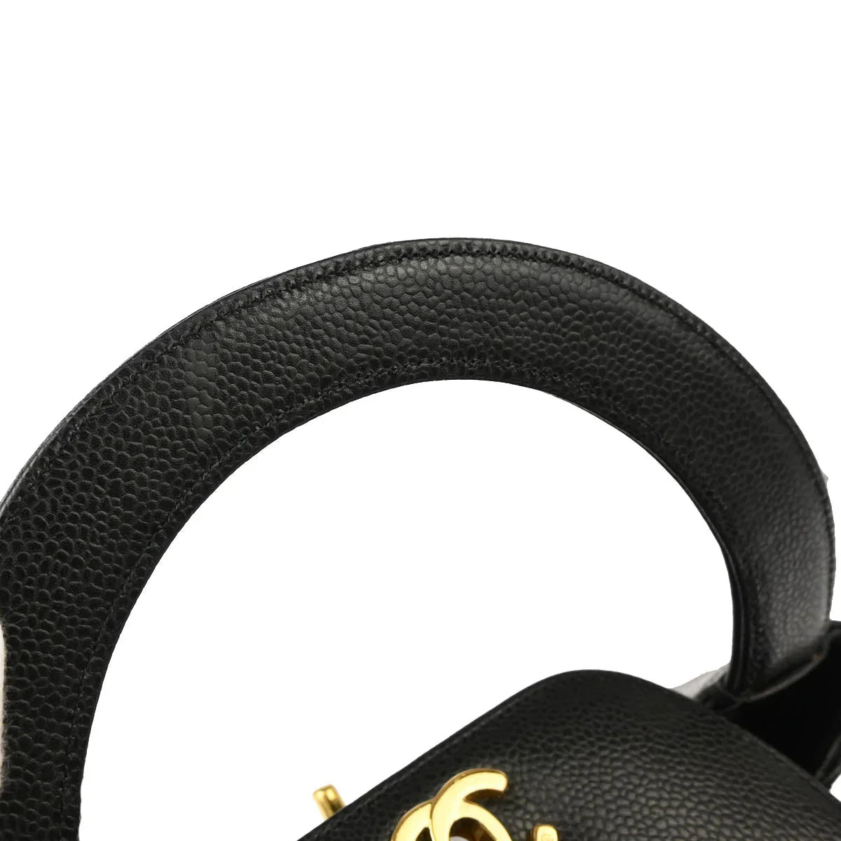 Chanel 1997-1999 Black Caviar Handbag