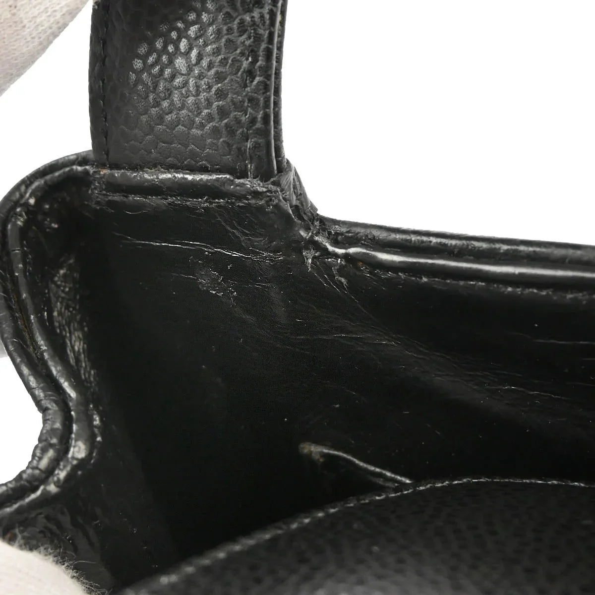 Chanel 1997-1999 Black Caviar Handbag
