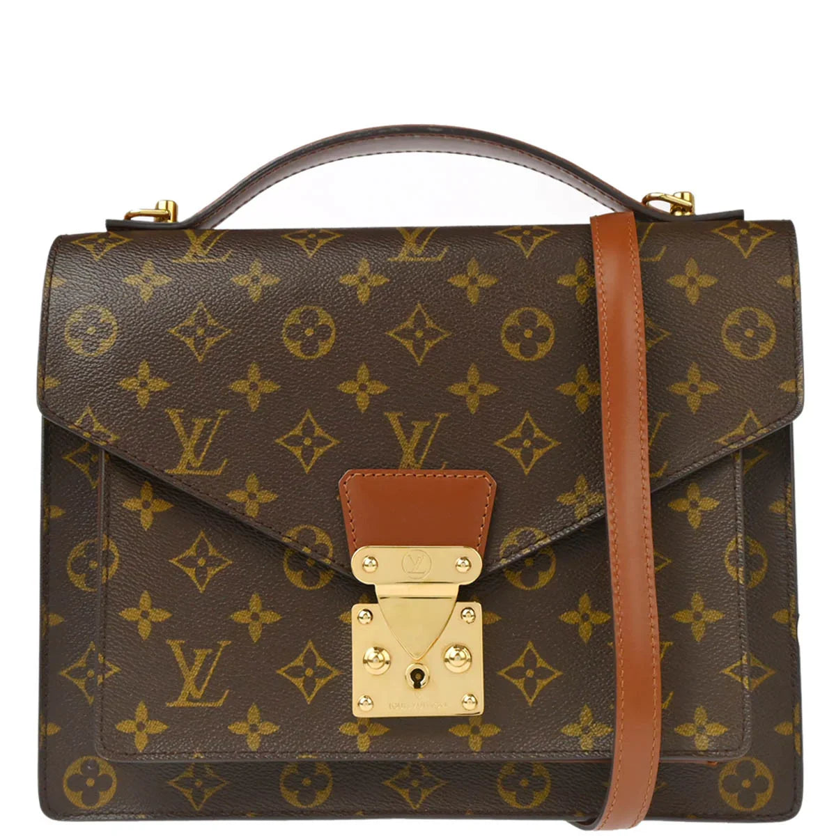Louis Vuitton 2003 Monogram Monceau 28 Business Handbag M51185