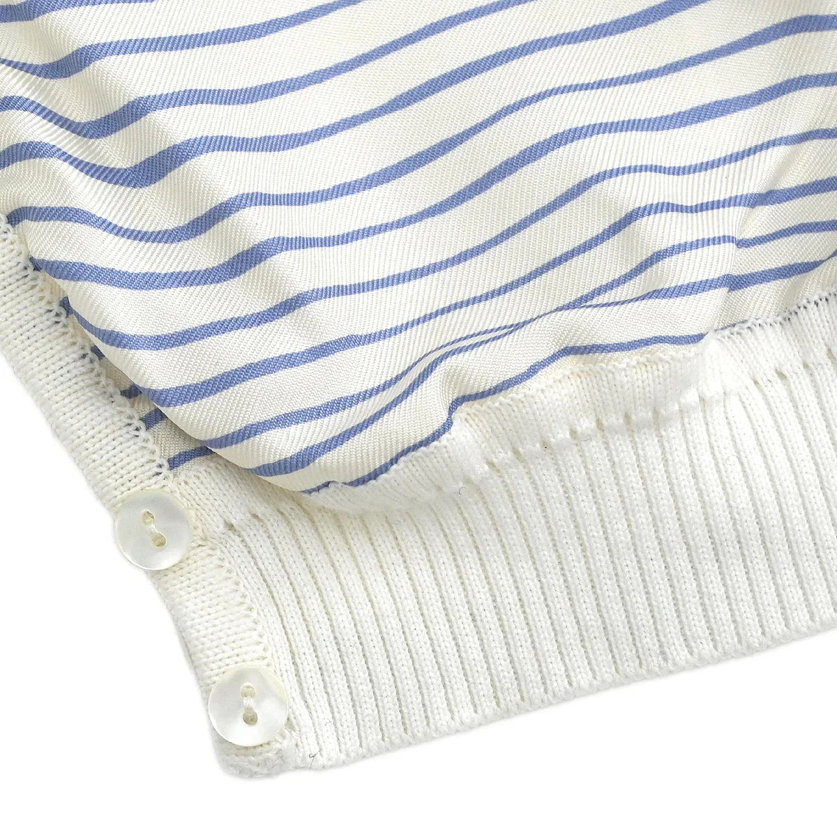 Hermes Ensemble Cardigan Sleeveless White #ME