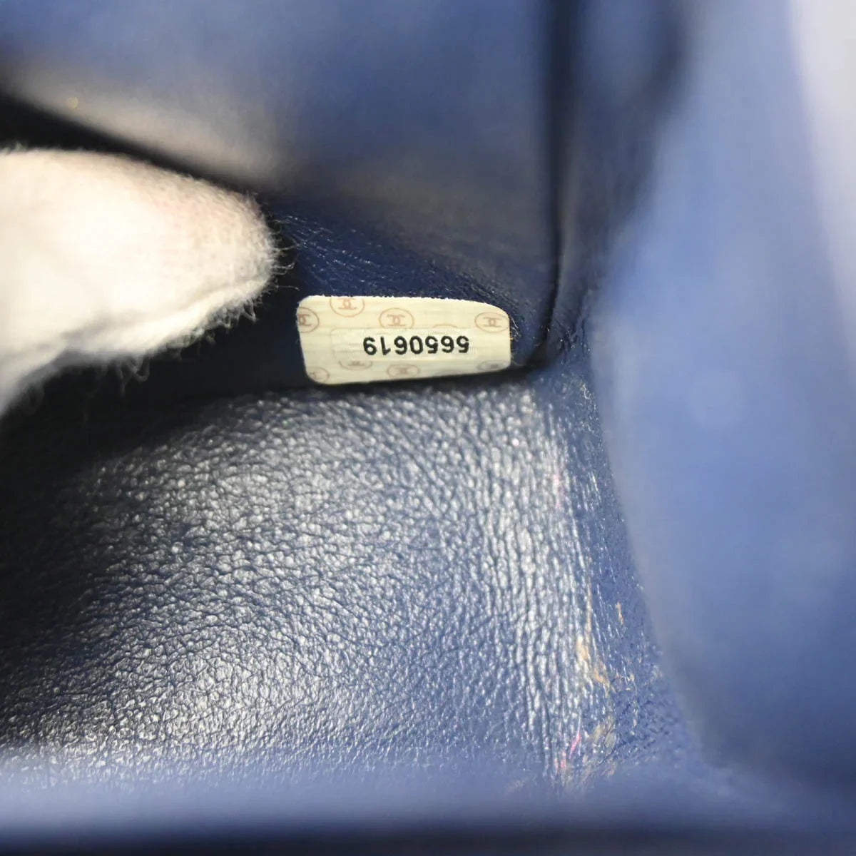 Chanel 1997-1999 Blue Denim Small Classic Double Flap Shoulder Bag