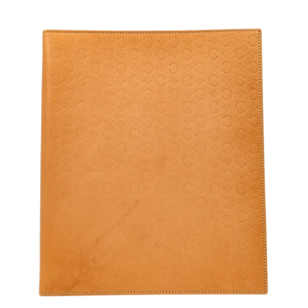 Celine Brown Leather Binder Small Good