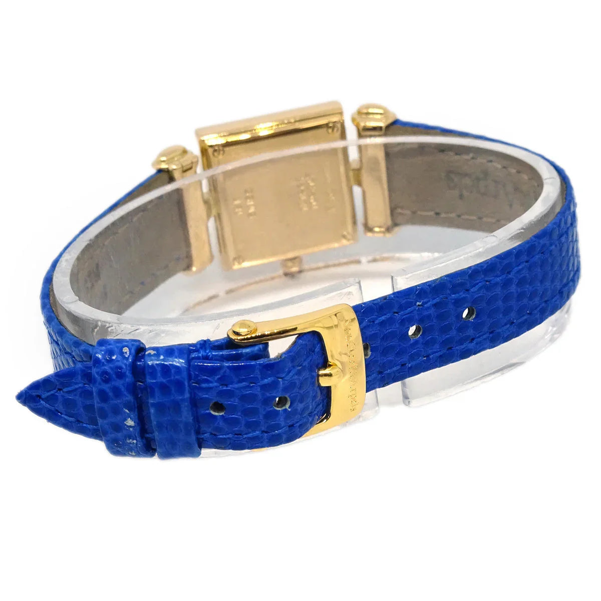 Van Cleef & Arpels * Ref.131964 YG Diamond Quartz Watch 18KYG Blue