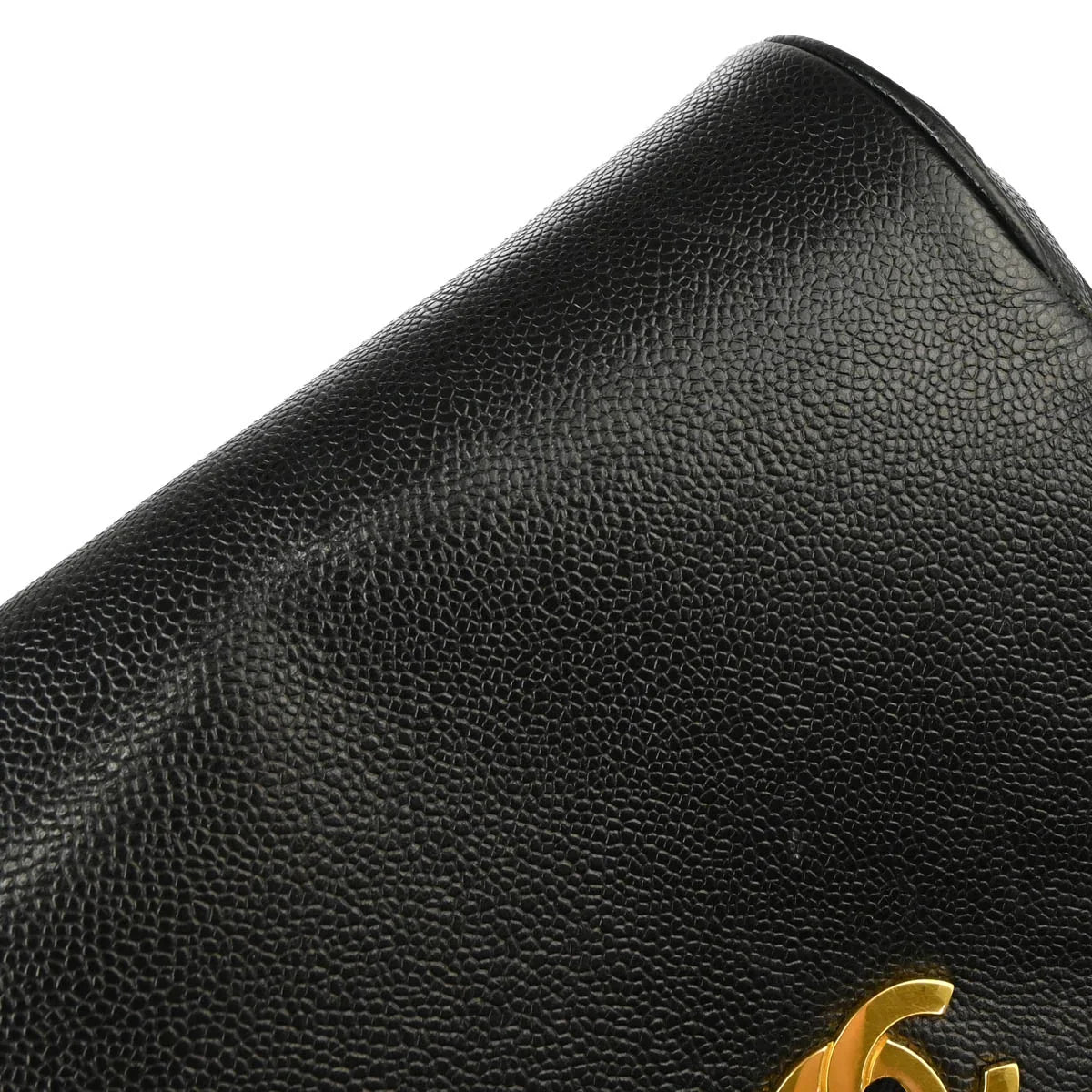 Chanel 1996-1997 Black Caviar Triple CC Backpack
