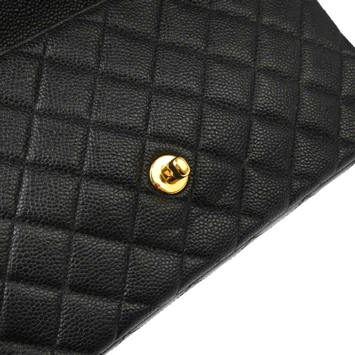 Chanel 1996-1997 Black Caviar Handbag