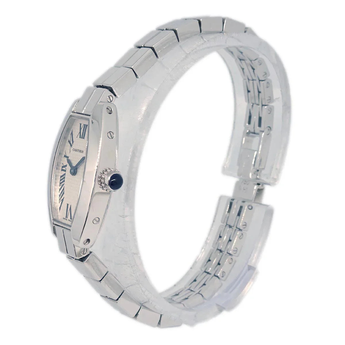 Syuuri Cartier Lanieres Tonneau Ref.2545 Quartz Watch 18KWG