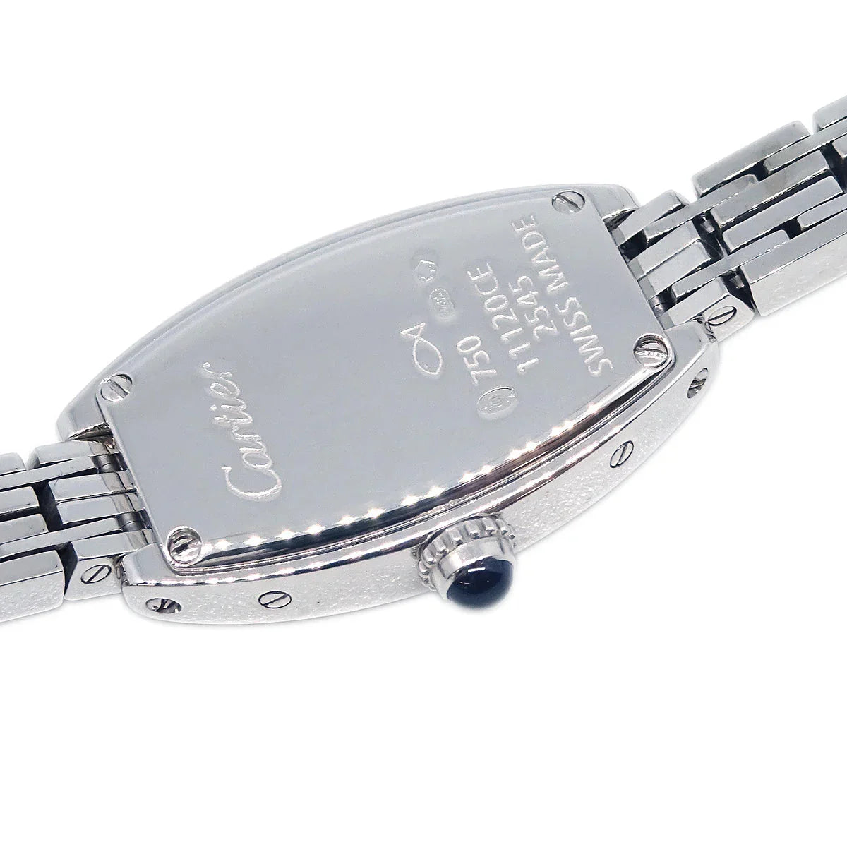 Syuuri Cartier Lanieres Tonneau Ref.2545 Quartz Watch 18KWG