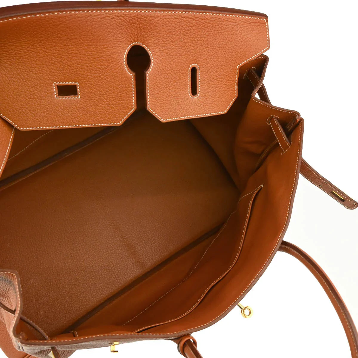 Hermes 2004 Fauve Taurillon Clemence Birkin 40 Handbag