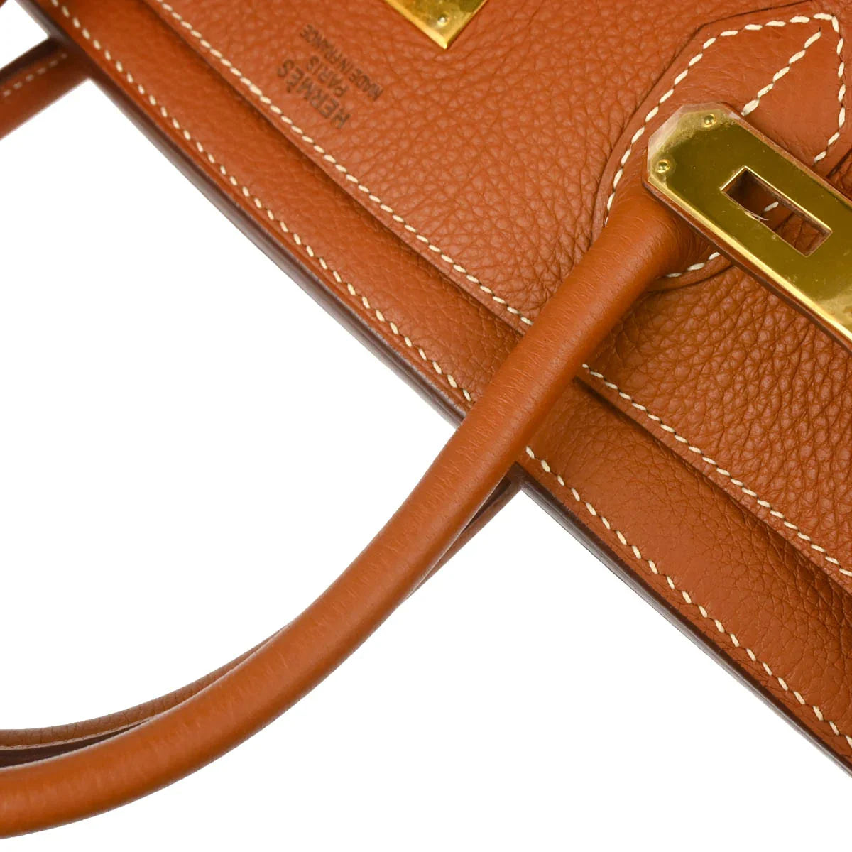 Hermes 2004 Fauve Taurillon Clemence Birkin 40 Handbag