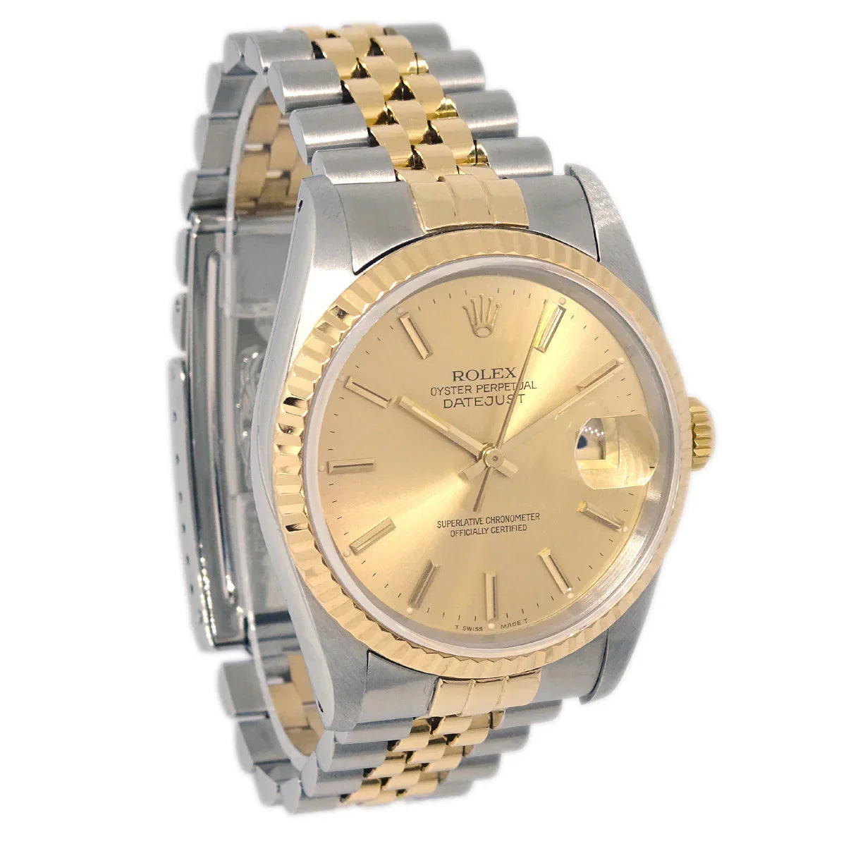 Rolex Oyster Perpetual Datejust Ref.16233 36mm Self-winding Watch 18KYG