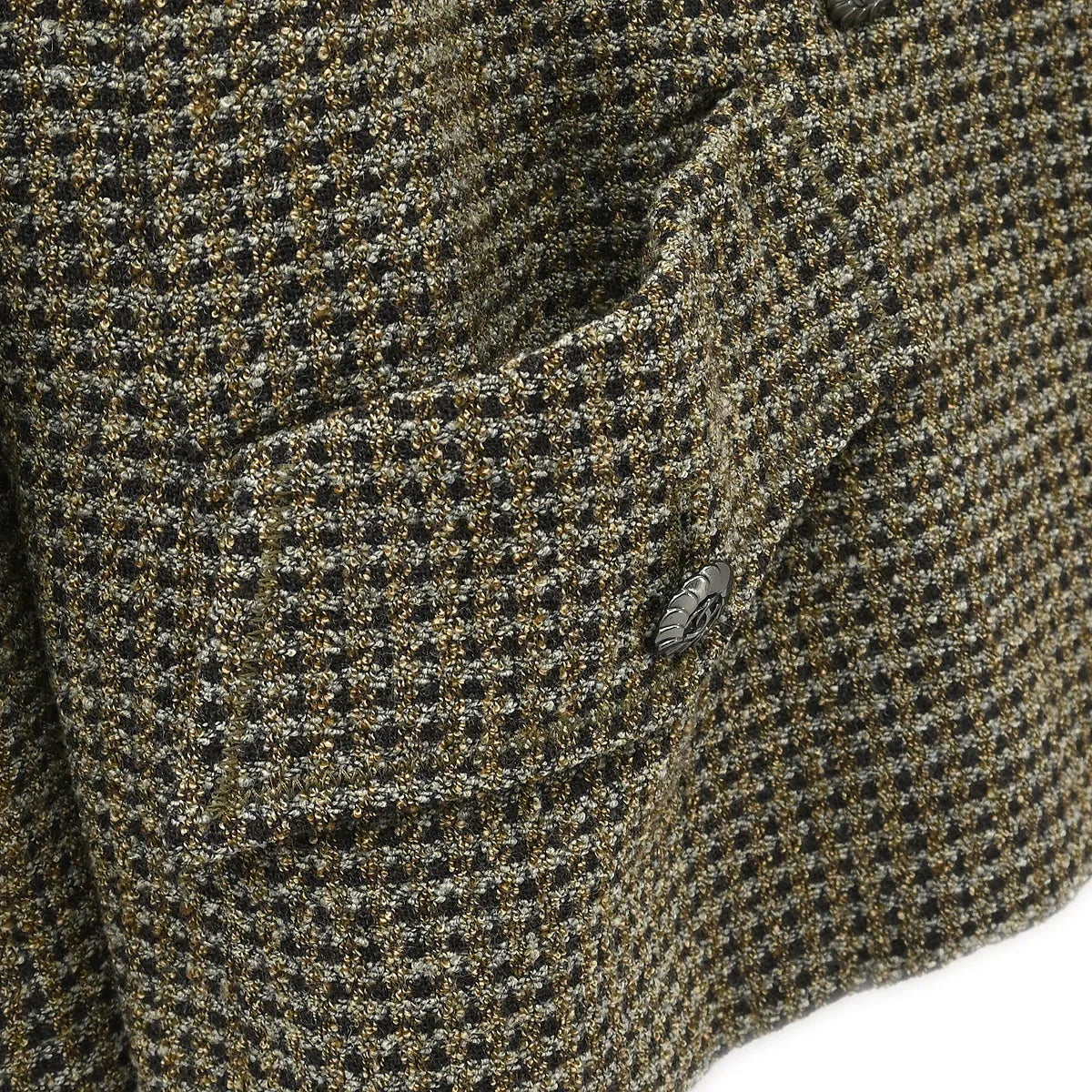 Chanel 1997 Double Breasted Jacket Brown #42