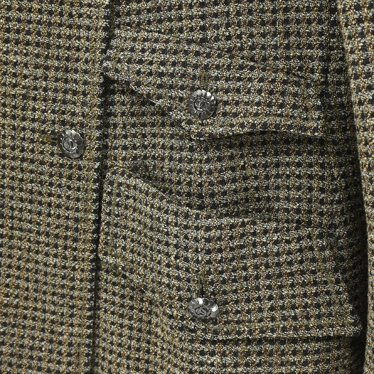 Chanel 1997 Double Breasted Jacket Brown #42