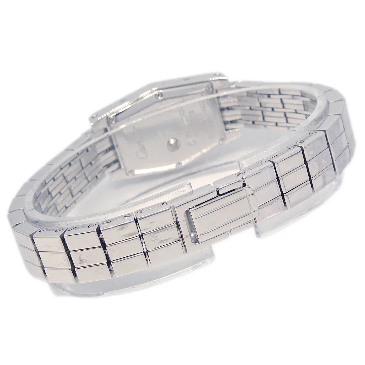 Cartier Lanieres Tonneau Quartz Watch Ref.2560 18KWG Diamond