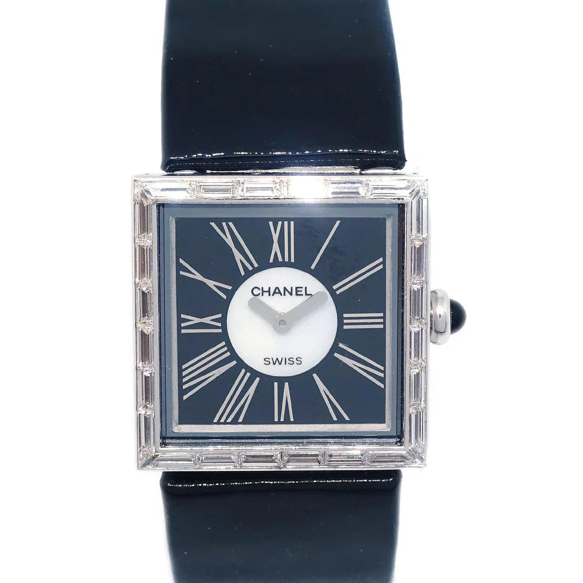 Chanel Mademoiselle Quartz Watch Baguette Diamond 18KWG