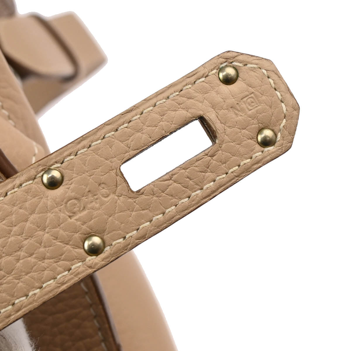 Hermes 2013 Argile Taurillon Clemence Jypsiere 34 Shoulder Bag