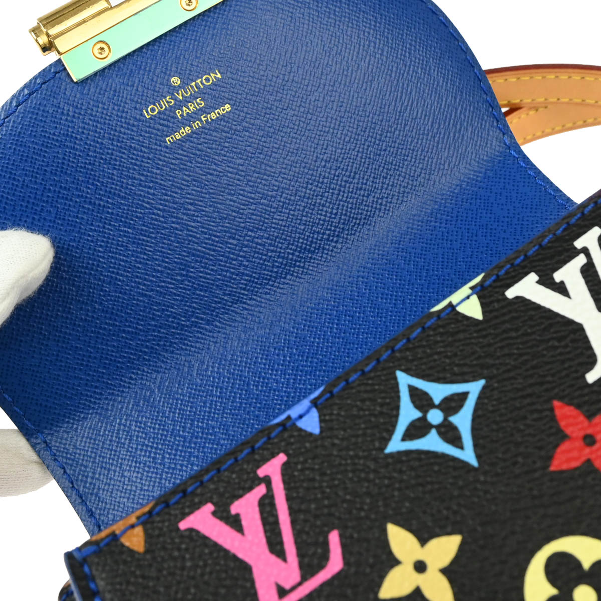 Louis Vuitton 2012 Black Multicolor Heart Breaker Shoulder Bag M40659