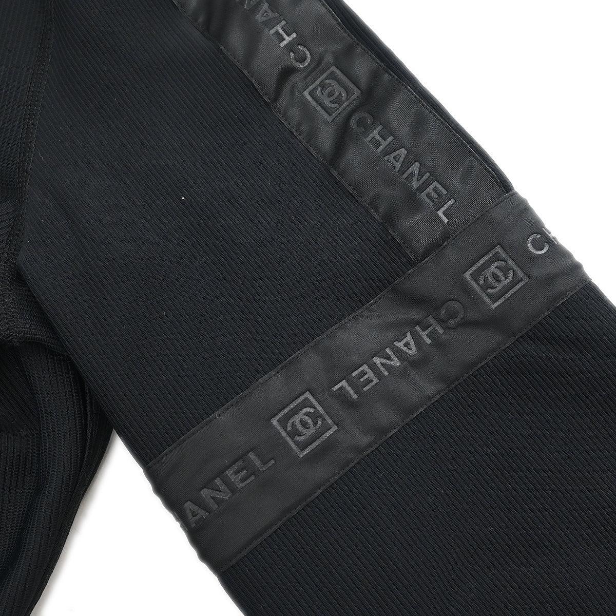 Chanel 2004 Sport Line Zip Up Jacket Black #40