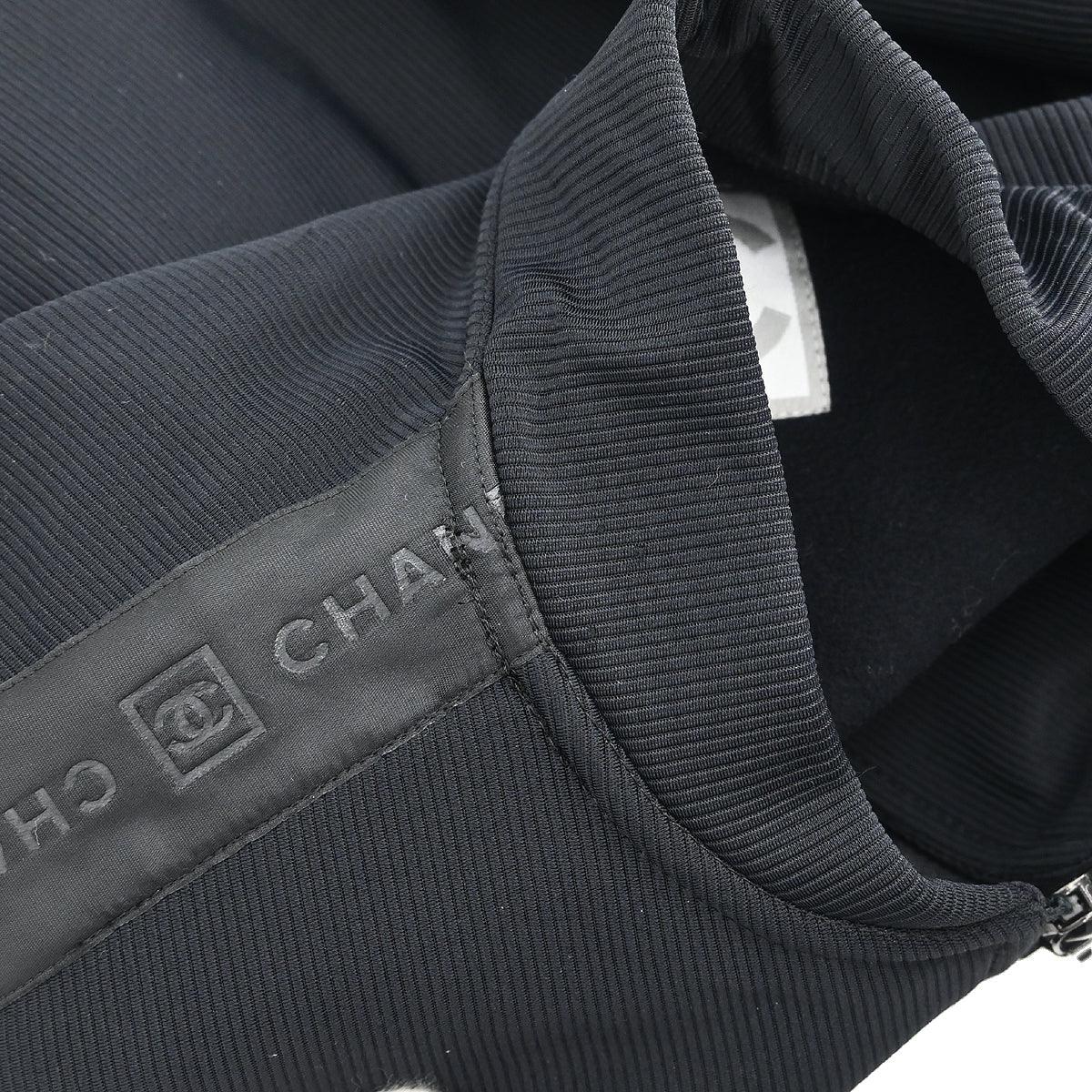 Chanel 2004 Sport Line Zip Up Jacket Black #40