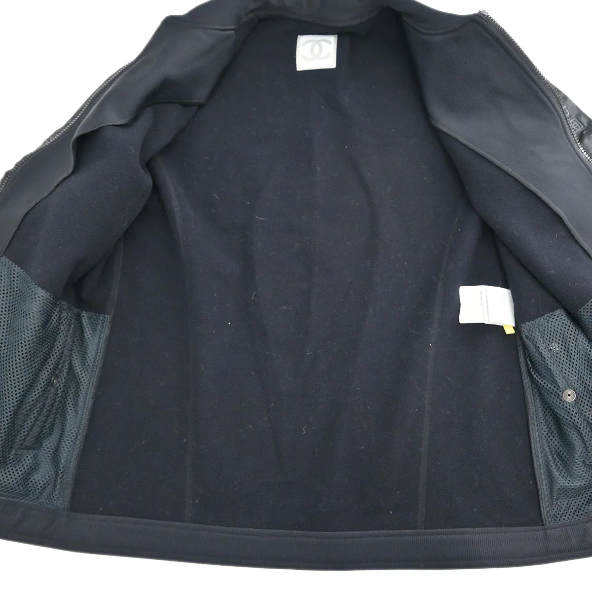 Chanel 2004 Sport Line Zip Up Jacket Black #40
