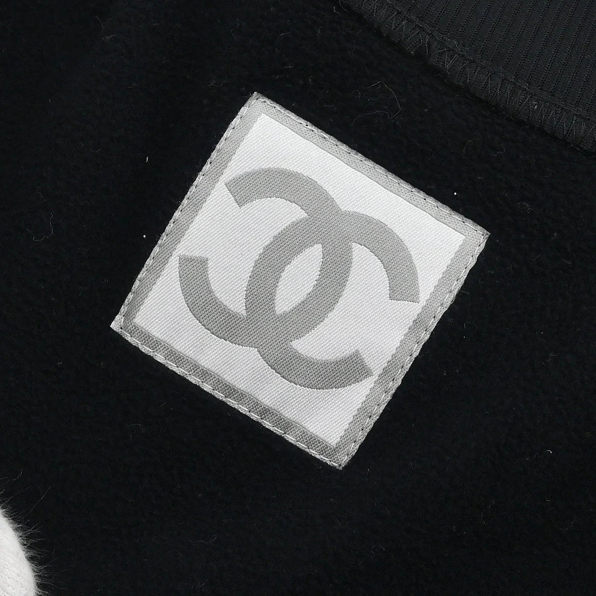 Chanel 2004 Sport Line Zip Up Jacket Black #40