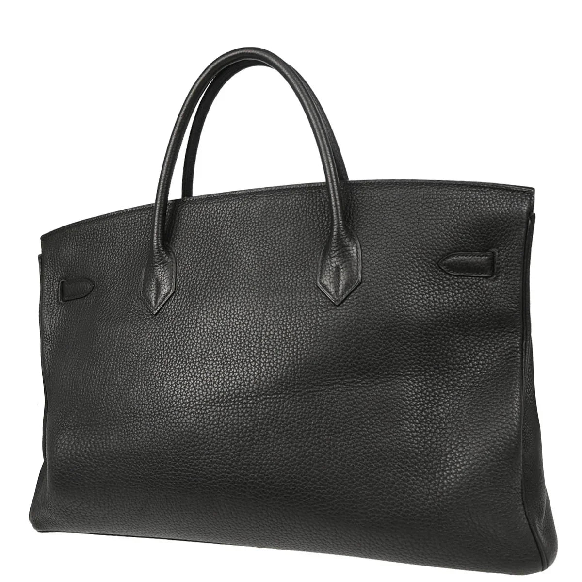 Hermes 2001 Black Togo Birkin 45 Handbag