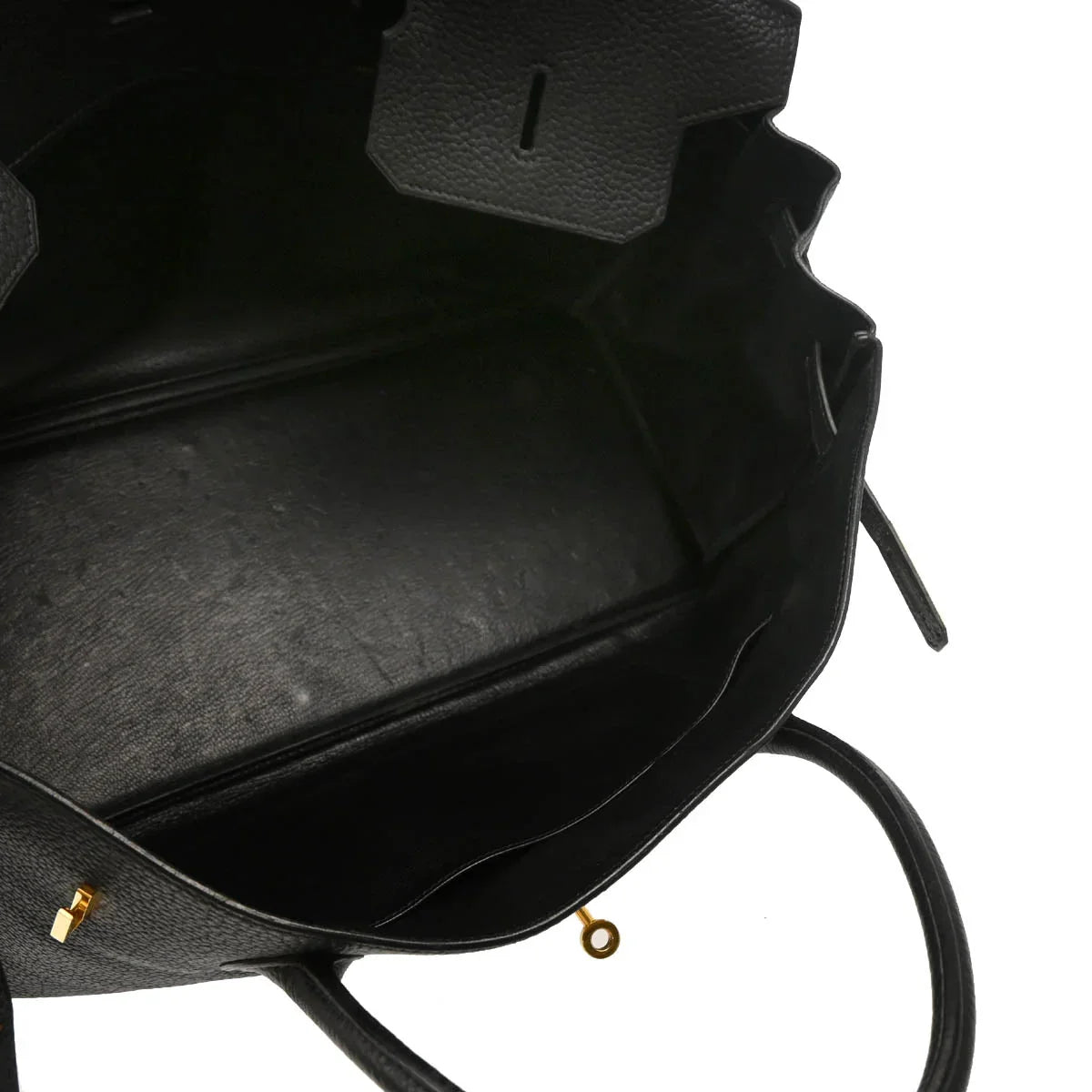 Hermes 2001 Black Togo Birkin 45 Handbag