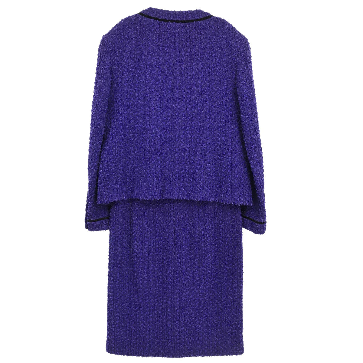 Chanel 1993 Setup Suit Jacket Skirt Purple #38