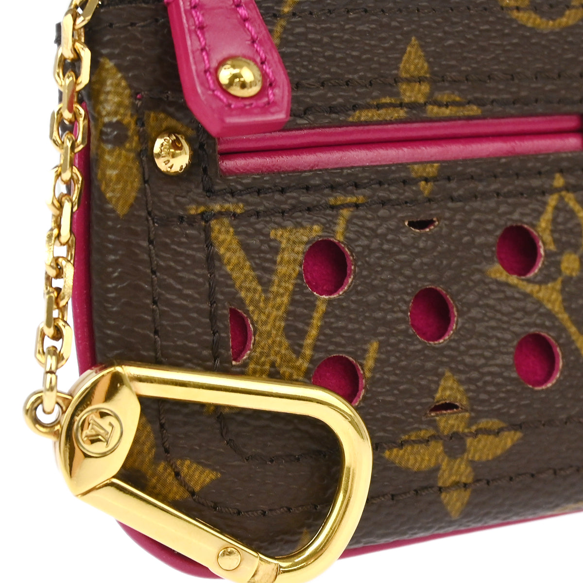 Louis Vuitton 2006 Monogram Perfo Pochette Cles Coin Purse M95223