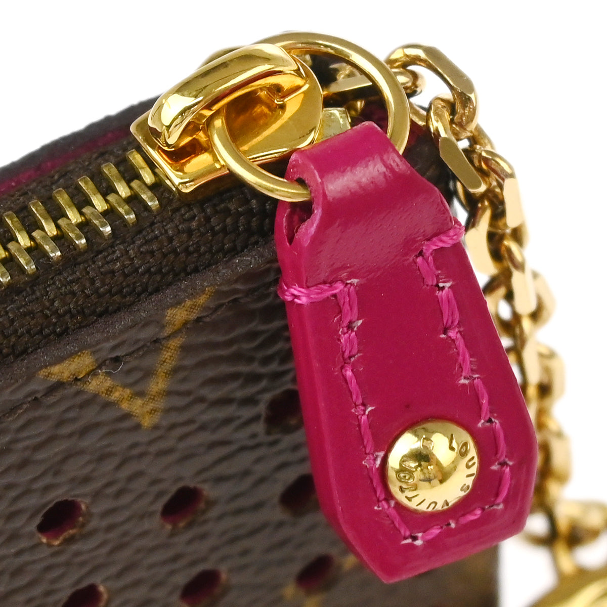 Louis Vuitton 2006 Monogram Perfo Pochette Cles Coin Purse M95223