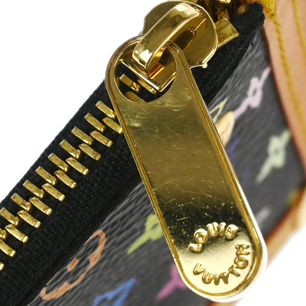 Louis Vuitton 2005 Multicolor Pochette Cles Coin Case Wallet M92654