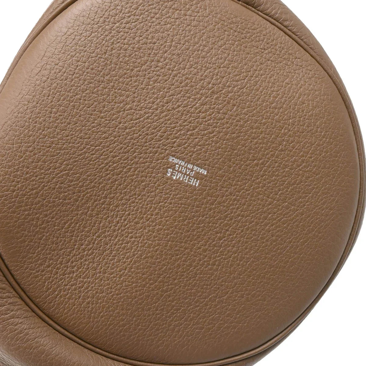 Hermes 2005 Etoupe Grey Taurillon Clemence Mangeoire GM Handbag