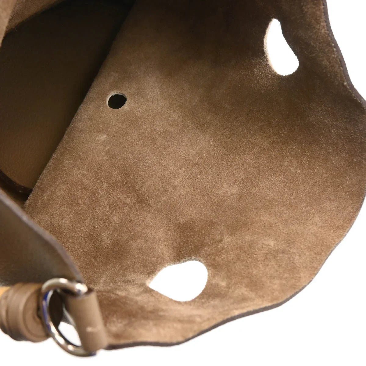 Hermes 2005 Etoupe Grey Taurillon Clemence Mangeoire GM Handbag