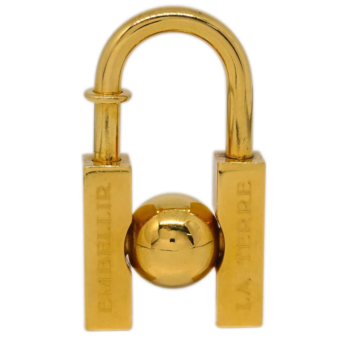 Hermes 2001 Earth Cadena Padlock Gold Small Good