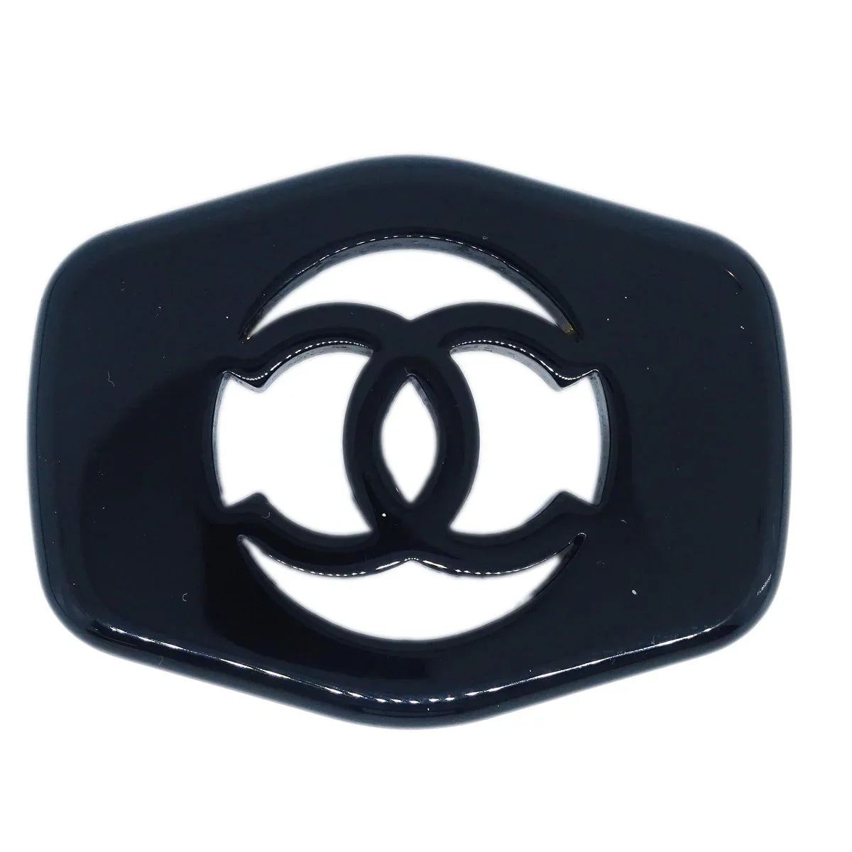 Chanel Brooch Pin Black 97P