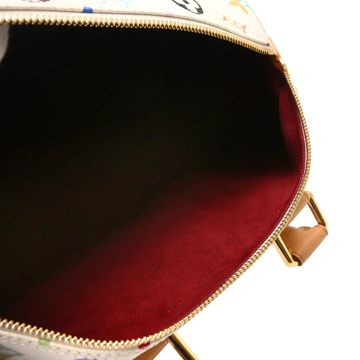 Louis Vuitton 2003 White Monogram Multicolor Speedy 30 Handbag M92643