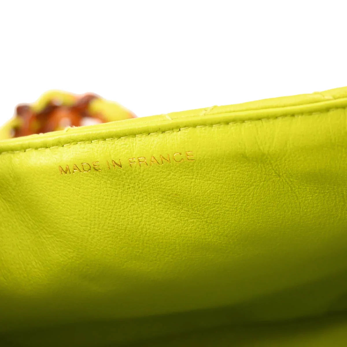 Chanel 1996-1997 Light Green Lambskin Mini Classic Square Flap Shoulder Bag 17