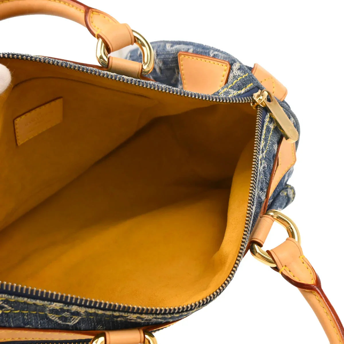 Louis Vuitton 2006 Blue Monogram Denim Neo Speedy Handbag M95019